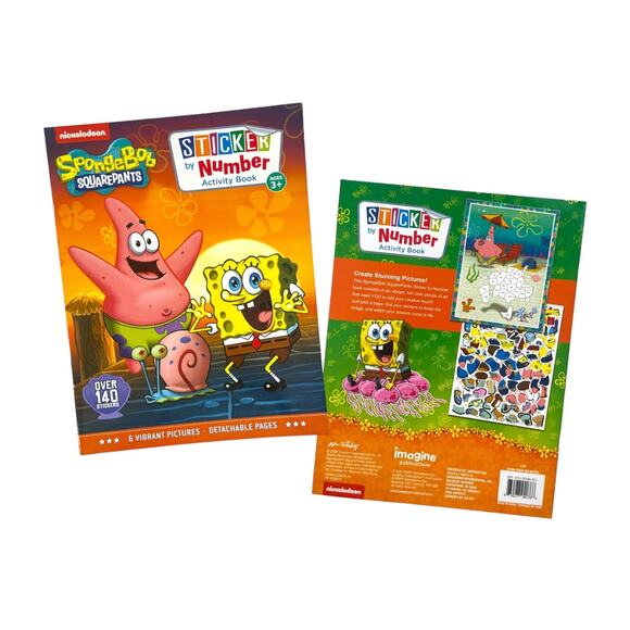 SpongeBob SquarePants Gift Basket | Plush, Coloring Books, Tattoos, Toys + More - Picture 4 of 10